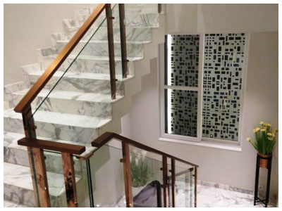 Stainless Steel Railings with Glass Panels Stainless Steel Railings with Glass Panels